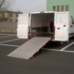 Rampa di carico in alluminio girevole per Fiat Ducato
